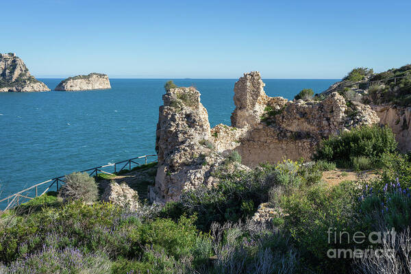 Ruins Poster featuring the photograph Castillo de la Granadella by Adriana Mueller