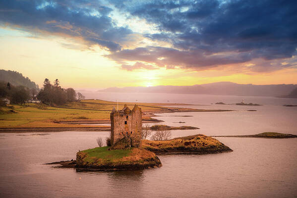 Castle Poster featuring the photograph Castle Stalker by Philippe Sainte-Laudy