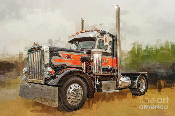 Big Rigs Poster featuring the photograph Catr9318-19 by Randy Harris
