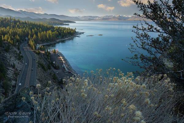 Tahoe Poster featuring the photograph Cave Rock by Devin Wilson