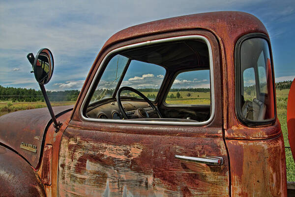 Truck Poster featuring the photograph Chevy Tanker Cab by Alana Thrower