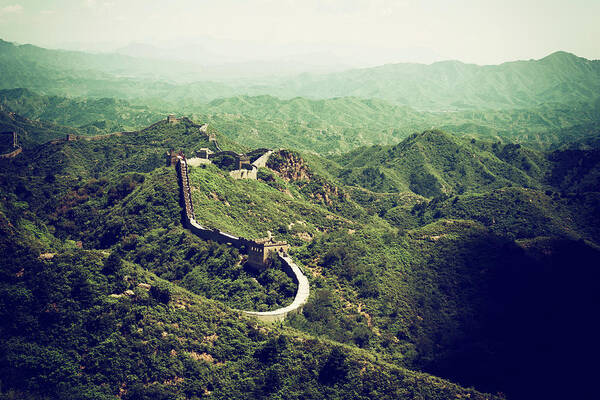 Asia Poster featuring the photograph China 10 MKm2 Collection - Great Wall of China X I I by Philippe HUGONNARD