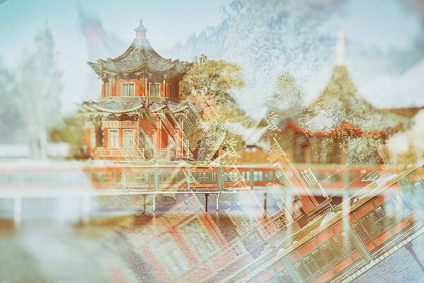 Travels Poster featuring the photograph Chinese Reflections by Andrii Maykovskyi