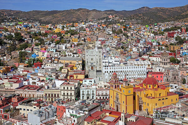 17th Century Poster featuring the photograph City Guanajuato, Mexico by Arterra Picture Library