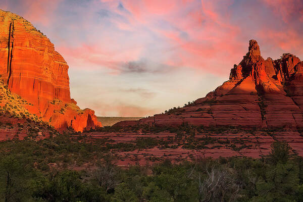  Poster featuring the photograph Climbing Bell Rock by Al Judge