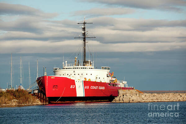Coast Guard Poster featuring the photograph Coast Guard Ice Breaker Ship by Rich S