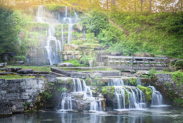 Cold Water Falls Poster featuring the photograph Cold Water Falls At Spring Park by Jordan Hill