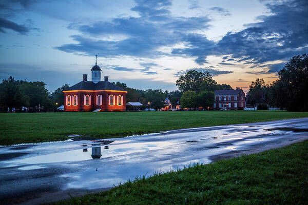 Colonial Williamsburg Poster featuring the photograph Colonial Williamsburg After the Storm by Rachel Morrison