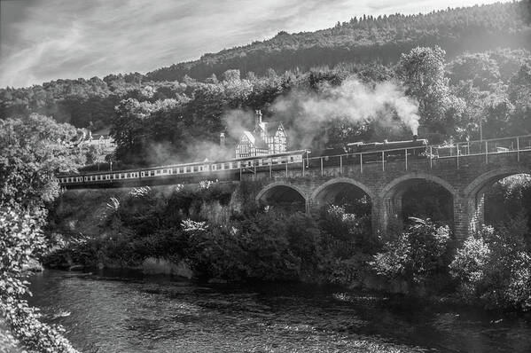 Train Poster featuring the photograph Conwy Valley Railway by Rob Hemphill