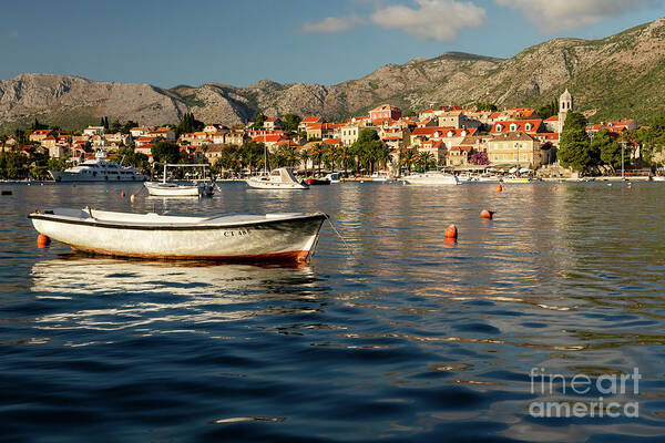 Boat Poster featuring the photograph Croatian Shores by Craig A Walker