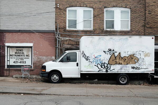 Urban Poster featuring the photograph Danforth Truck by Kreddible Trout