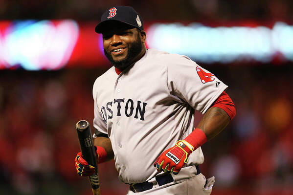 American League Baseball Poster featuring the photograph David Ortiz by Ronald Martinez
