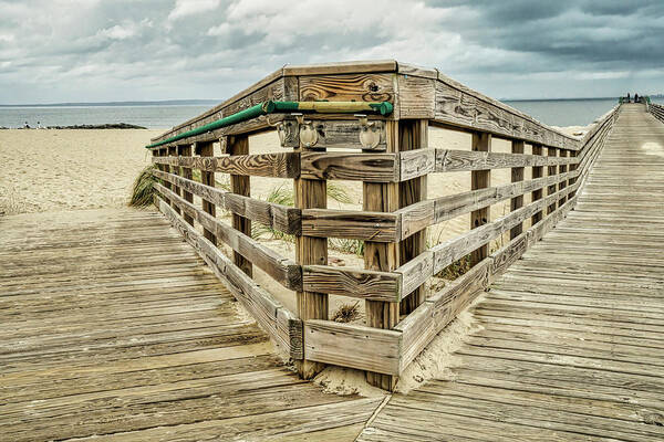 Boardwalk Poster featuring the photograph Decision Point to Fish Or Swim by Gary Slawsky