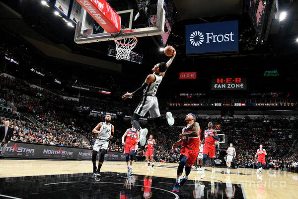 Dejounte Murray Poster featuring the photograph Dejounte Murray by Logan Riely