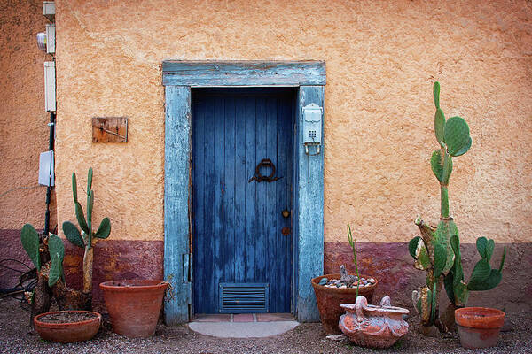 Doors Poster featuring the photograph Desert Blue by Carmen Kern