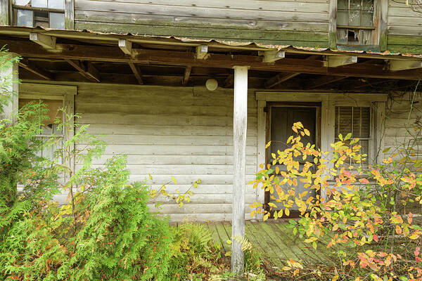 Front Porch Poster featuring the photograph Lonely Front Porch by Steve Templeton