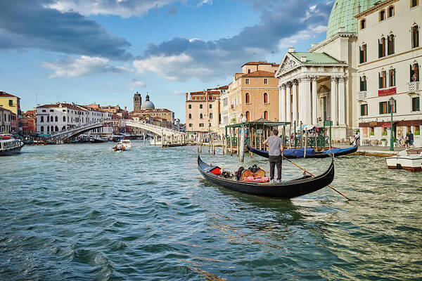 Fine Art Poster featuring the photograph Dsc9528 - Ponte degli Scalzi, Venice by Marco Missiaja