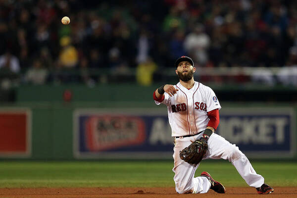 Playoffs Poster featuring the photograph Dustin Pedroia by Rob Carr