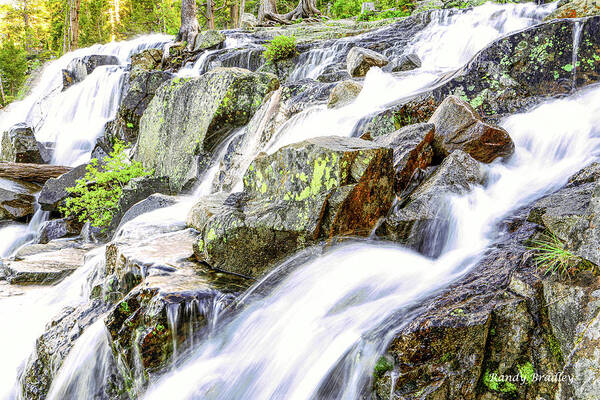 Waterfall Poster featuring the photograph Eagle Falls Side View by Randy Bradley