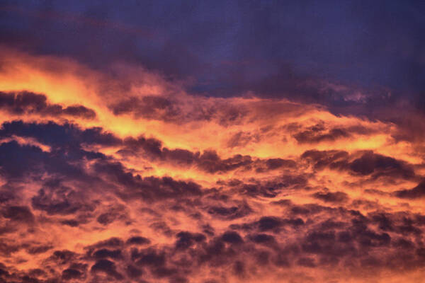 Sunset Sky Poster featuring the photograph Fire in the Sky II by Christopher Reed