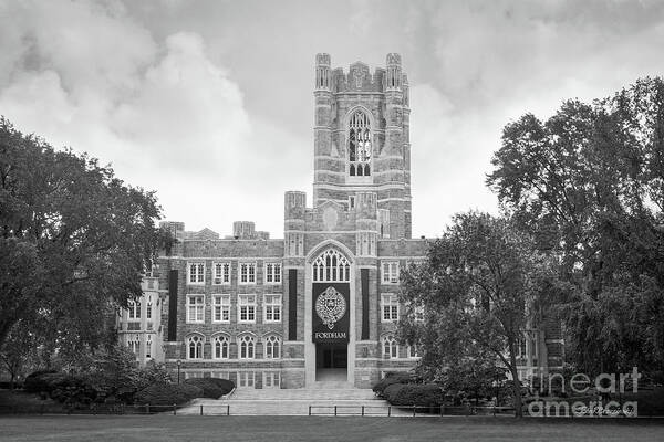 Fordham University Poster featuring the photograph Fordham University Keating Hall by University Icons