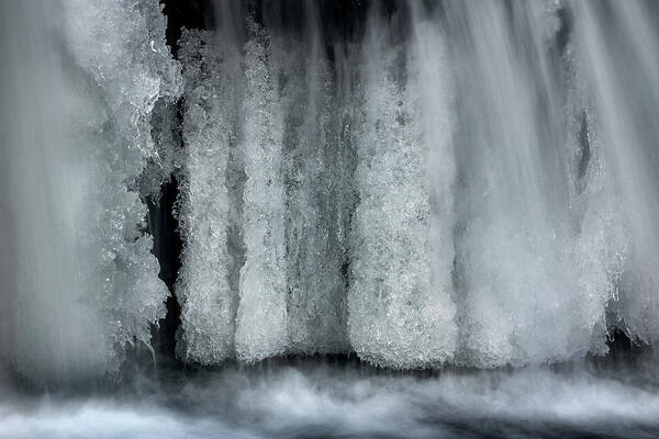 Frozen Waterfall Poster featuring the photograph Frozen waterfall by Olivier Parent