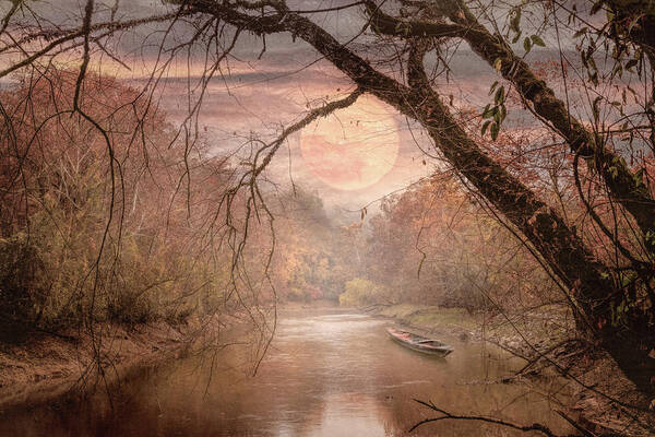 Lake Poster featuring the photograph Full Moon Pale Reflections by Debra and Dave Vanderlaan