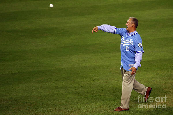 People Poster featuring the photograph George Brett by Dilip Vishwanat