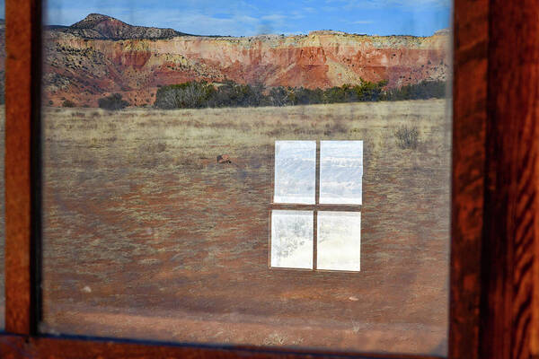 Copyright Elixir Images Poster featuring the photograph Ghost Ranch Reflections Abiquiu by Santa Fe