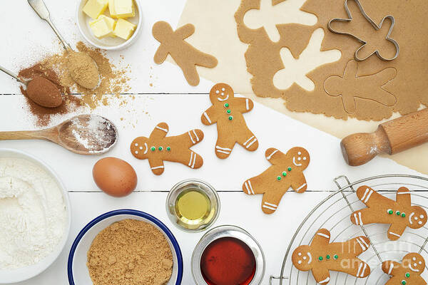 Gingerbread Men Poster featuring the photograph Gingerbread Baking by Tim Gainey