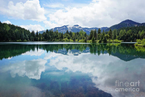 Clouds Poster featuring the photograph Gold Creek by Sylvia Cook