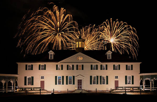 Mount Vernon Poster featuring the photograph Golden Illuminations by Art Cole