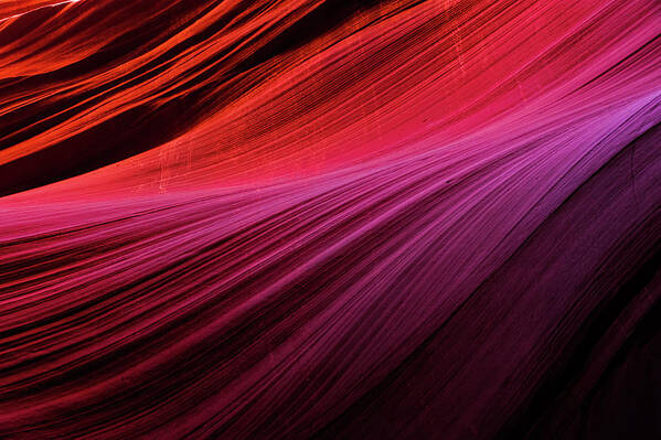 Antelope Canyon Poster featuring the photograph Gradient Walls - Antelope Canyon by Gregory Ballos