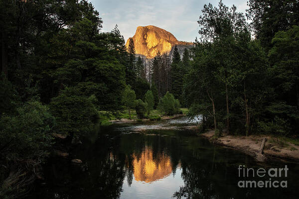 Yosemite Poster featuring the photograph Half Dome on Fire by Erin Marie Davis