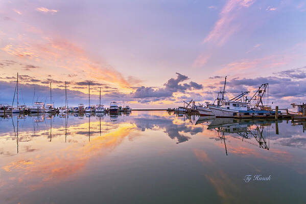 Sunrise Poster featuring the photograph Harbor Sunrise by Ty Husak