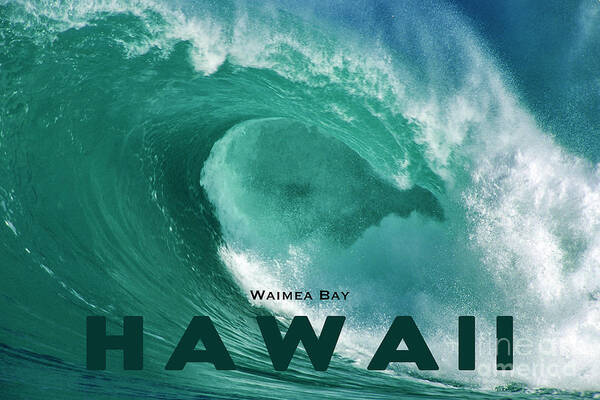Hawaii Poster featuring the photograph Hawaii 33, Waimea Bay by John Seaton Callahan