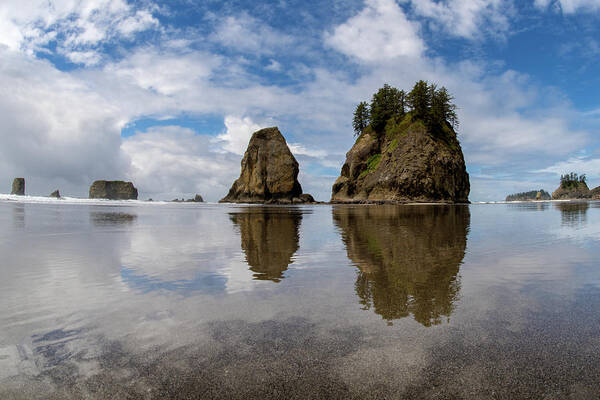 La Push Poster featuring the photograph Haystacks At 2nd Beach In La Push by Matt McDonald