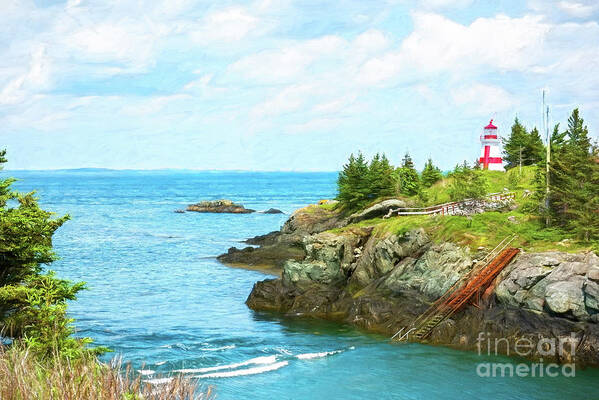 Head Harbour Light Poster featuring the photograph Head Harbour Lighthouse, Campobello Island, New Brunswick, Canada by Anita Pollak