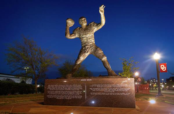 Oklahoma Poster featuring the photograph Heisman Park 3 by Ricky Barnard