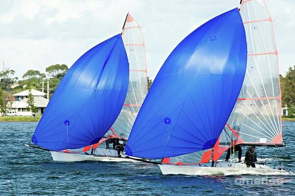 Csne11 Poster featuring the photograph High School Children Sailing by Geoff Childs