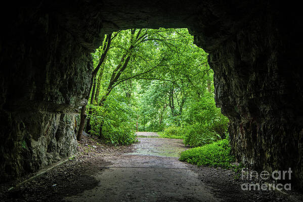Boone Tunnel Poster featuring the photograph Historic Boone Tunnel - Wilmore - Kentucky by Gary Whitton