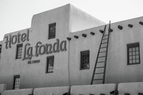 American Southwest Poster featuring the photograph Hotel. La Finda and Ladder by John McGraw