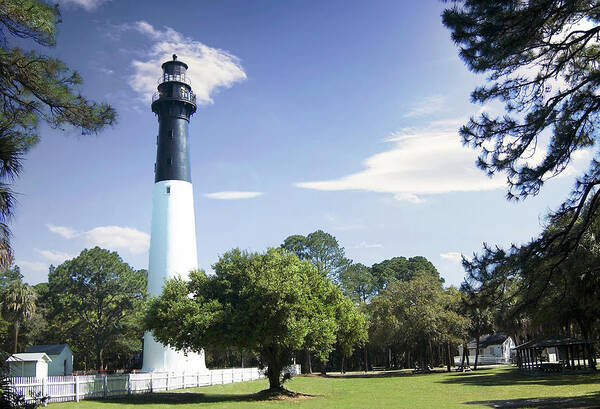 Hunting Island Lighthouse Photo Poster featuring the photograph Hunting Island Lighthouse South Carolina by Bob Pardue