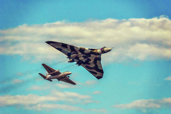 Avro Vulcan Poster featuring the photograph Iconic Duo by Martyn Boyd