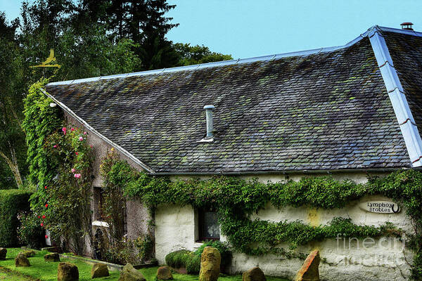 Edinburgh Poster featuring the photograph Idyllic Old Cottage by Yvonne Johnstone