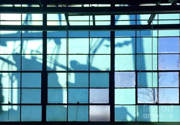 Industrial Window Poster featuring the photograph Industrial Window by Flavia Westerwelle