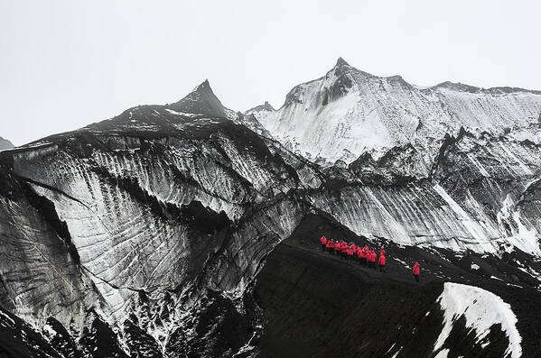 Volcano Poster featuring the photograph Inside the Caldera by Linda Villers