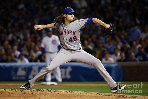 Jacob Degrom Poster featuring the photograph Jacob Degrom by Jonathan Daniel