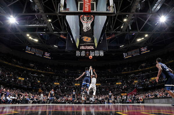 Lebron James Poster featuring the photograph Jimmy Butler and Lebron James by David Liam Kyle