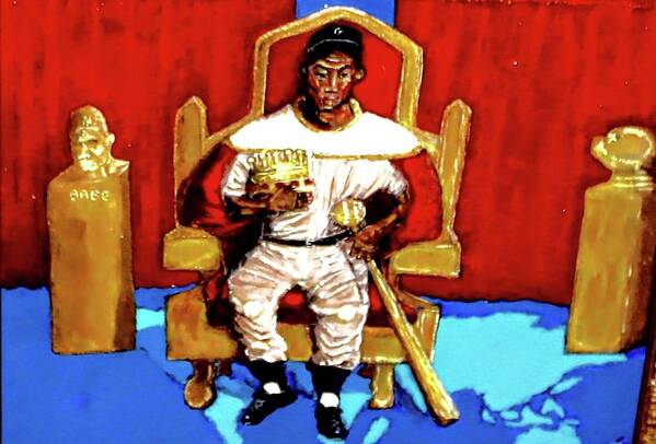 Josh Gibson Poster featuring the painting Josh Gibson by Duane Corey